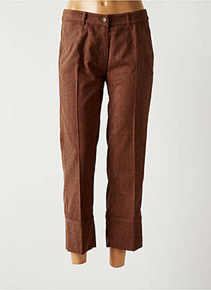 Pantalon 7/8 stretch taille normale marron BETTY BARCLAY femme