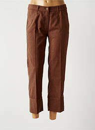 Pantalon 7/8 stretch taille normale marron BETTY BARCLAY femme