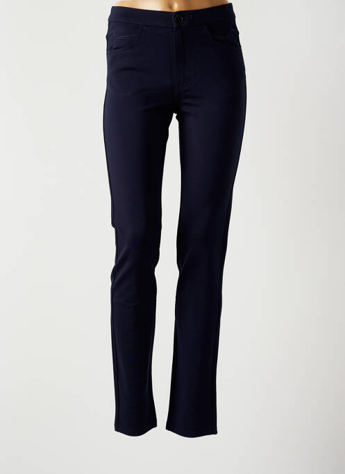 Pantalon slim taille élastique taille normale bleu BARILOCHE femme