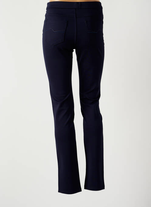 Pantalon slim taille élastique taille normale bleu BARILOCHE femme