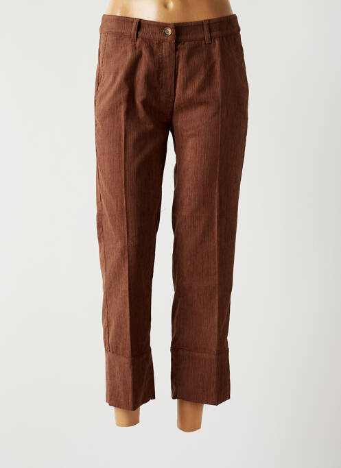 Pantalon 7/8 stretch taille normale marron BETTY BARCLAY femme