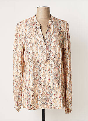 Blouse poignets boutonnés avec fente manches longues rose TINTA STYLE femme