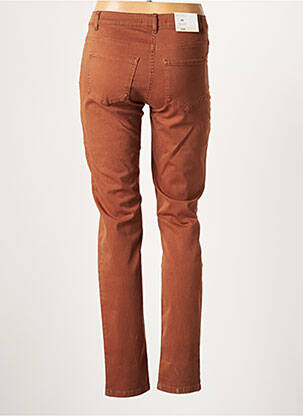 Pantalon slim tissage popeline taille normale marron BETTY BARCLAY femme