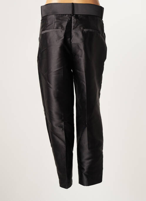 Pantalon 7/8 taille haute taille haute noir LUCY WANG femme