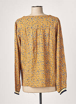 Blouse tissage popeline manches longues jaune THALASSA femme