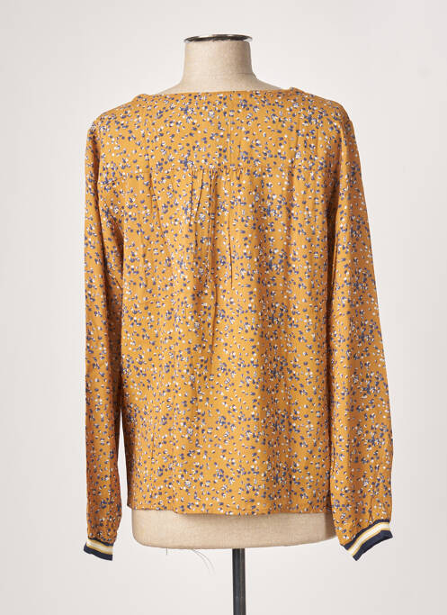 Blouse tissage popeline manches longues jaune THALASSA femme