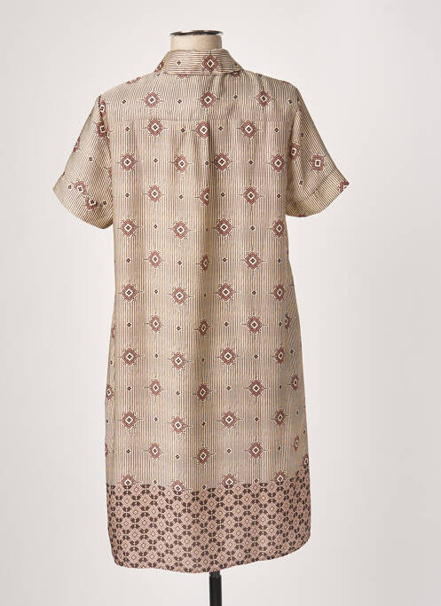 Robe courte beige LA FEE MARABOUTEE pour femme