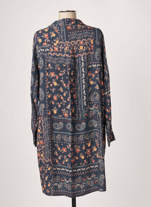 Robe mi-longue bleu LA FEE MARABOUTEE pour femme