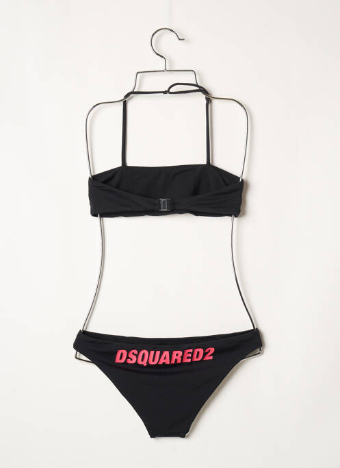 Maillot de bain 2 pièces noir DSQUARED2 pour fille