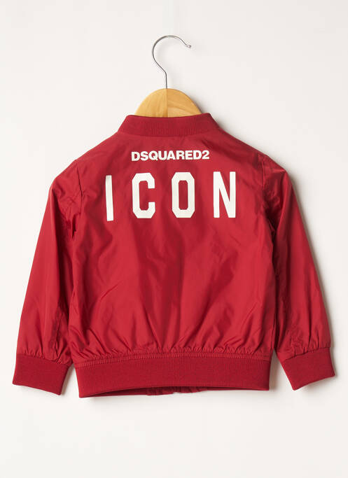 Blouson col v rouge DSQUARED garcon