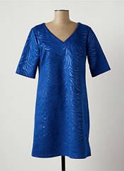 Robe courte bleu HALOGENE pour femme seconde vue