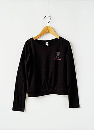 Sweat-shirt noir 3 POMMES pour fille