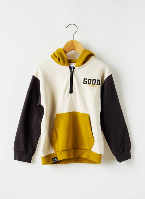 Sweat-shirt à capuche jaune MAYORAL pour garçon