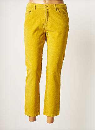 Pantalon 7/8 jaune DIANA GALLESI pour femme