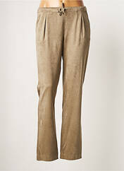 Pantalon droit beige PURE BY LUCIA pour femme seconde vue