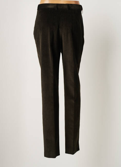 Pantalon droit vert SAINT HILAIRE pour femme