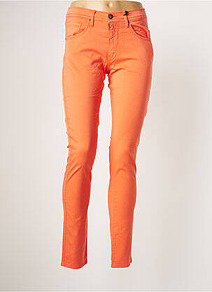 Pantalon slim stretch taille normale orange IMPAQT femme