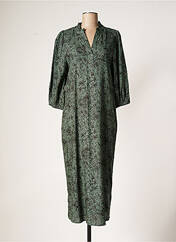 Robe longue vert KAFFE pour femme seconde vue
