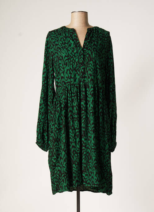 Robe mi-longue vert KAFFE pour femme