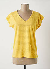T-shirt jaune C'EST BEAU LA VIE pour femme seconde vue