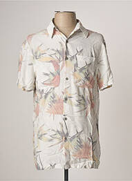 Chemise manches courtes imprimé tie and dye blanc GUESS homme