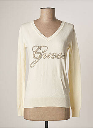 Pull beige GUESS pour femme