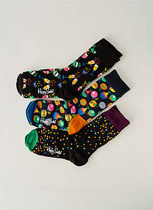 Chaussettes noir HAPPY SOCKS pour homme