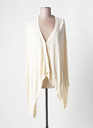 Gilet manches longues beige COLOUR 5 POWER pour femme