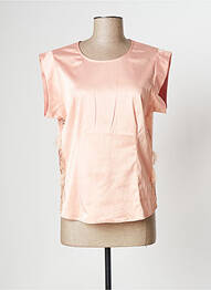 Blouse manches courtes manches courtes rose CUSTOMMADE femme