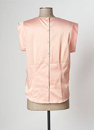 Blouse manches courtes manches courtes rose CUSTOMMADE femme