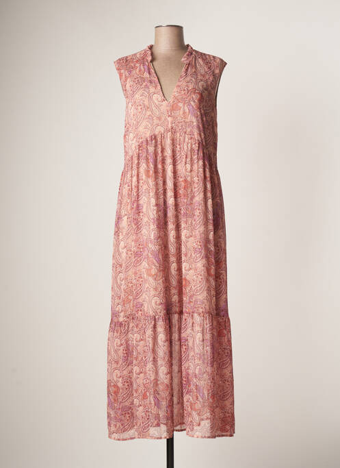 Robe longue rose ELORA pour femme