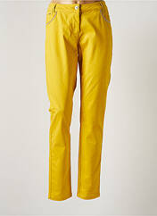 Pantalon slim jaune ELORA pour femme seconde vue
