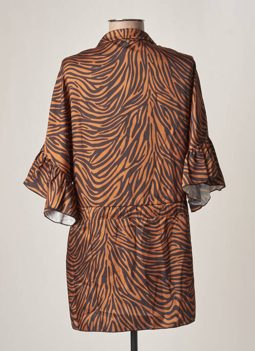 Tunique manches longues marron 29185001 pour femme