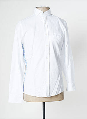 Chemise manches longues blanc RECYCLED ART WORLD pour homme