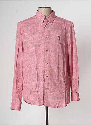 Chemise manches longues rouge PEARLY KING pour homme