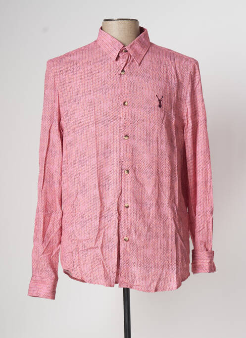 Chemise manches longues rouge PEARLY KING pour homme