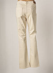 Pantalon droit beige MENSI COLLEZIONE pour femme seconde vue