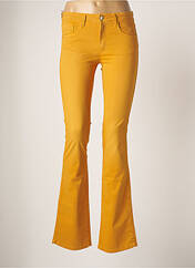 Pantalon droit jaune INDI & COLD pour femme seconde vue