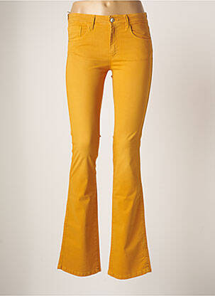 Pantalon droit jaune INDI & COLD pour femme