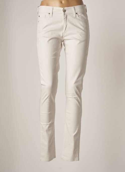 Pantalon slim blanc INDI & COLD pour femme