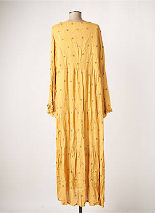 Robe longue manches longues manches longues jaune SUNDRESS femme