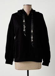 Sweat-shirt à capuche noir MON PETIT BIKINI pour femme seconde vue