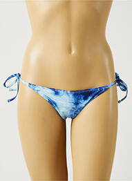 Bas de maillot de bain fermeture liens à nouer bikini bleu MON PETIT BIKINI femme