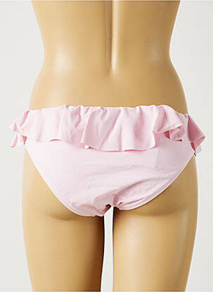 Bas de maillot de bain effet matière satinée culotte rose MON PETIT BIKINI femme