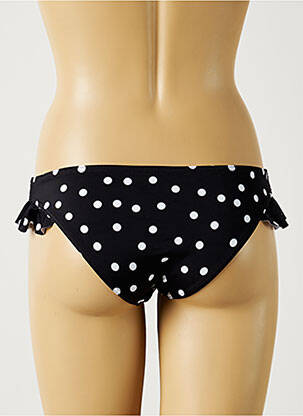 Bas de maillot de bain effet matière satinée culotte noir MON PETIT BIKINI femme