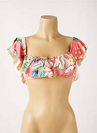Haut de maillot de bain stretch haut soutien-gorge moulé rose MON PETIT BIKINI femme
