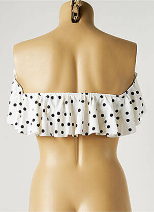 Haut de maillot de bain stretch haut bandeau blanc MON PETIT BIKINI femme