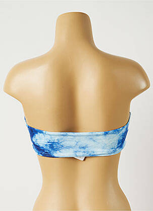 Haut de maillot de bain stretch haut bandeau bleu MON PETIT BIKINI femme