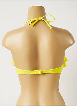 Haut de maillot de bain stretch haut bandeau jaune MON PETIT BIKINI femme