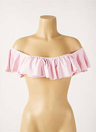 Haut de maillot de bain stretch haut soutien-gorge avec mousse de rembourrage amovible rose MON PETIT BIKINI femme